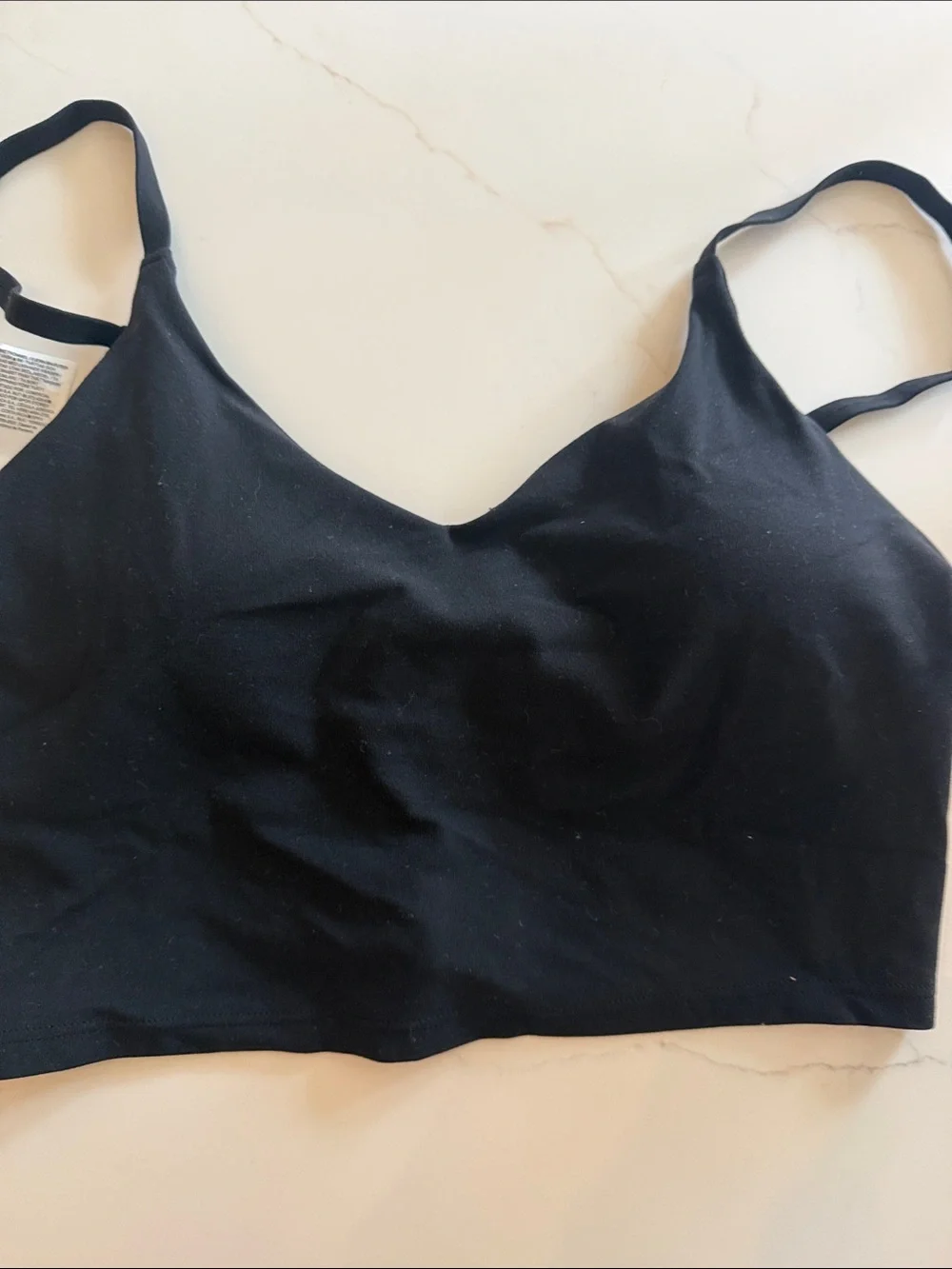 Athleta Black Wireless Bralette with Thin Adjustable Straps